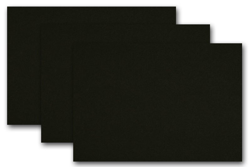 Premium Colored Blank 5x7 Card Stock (50, Black Licorice)